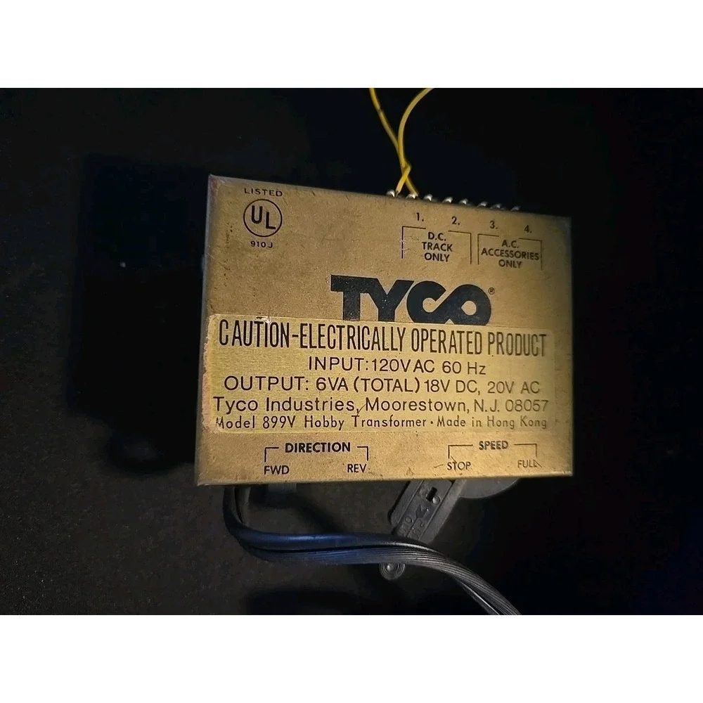 Vintage Tyco‎ Model Trains Toy Hobby Transformer Model No. 899V Tested Good